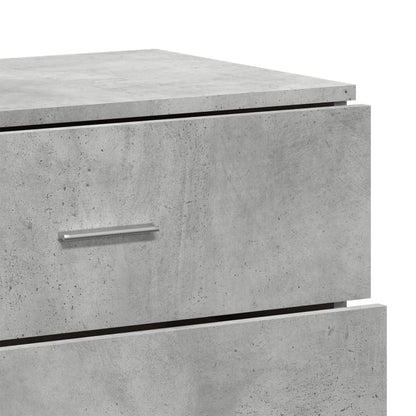Příborníky 2 Ks Betonově Šedé 60 X 39 X 80 Cm Kompozitní Dřevo
