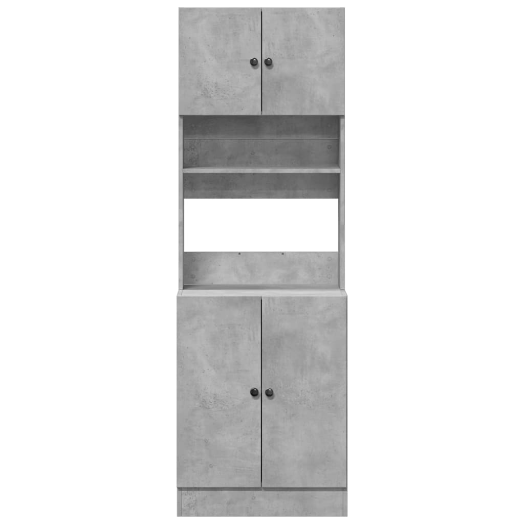 Kuchyňská Skříňka Betonově Šedá 60X50X180 Cm Kompozitní Dřevo