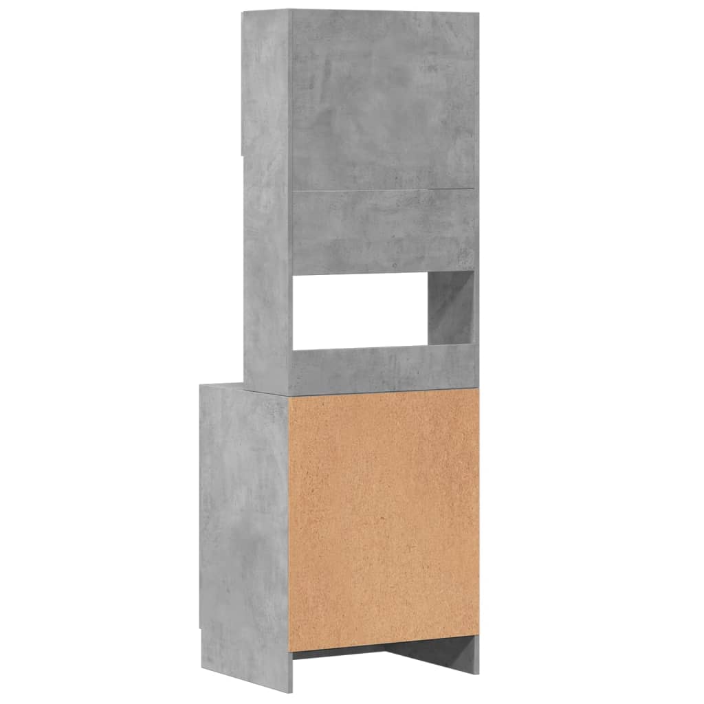 Kuchyňská Skříňka Betonově Šedá 60X50X180 Cm Kompozitní Dřevo