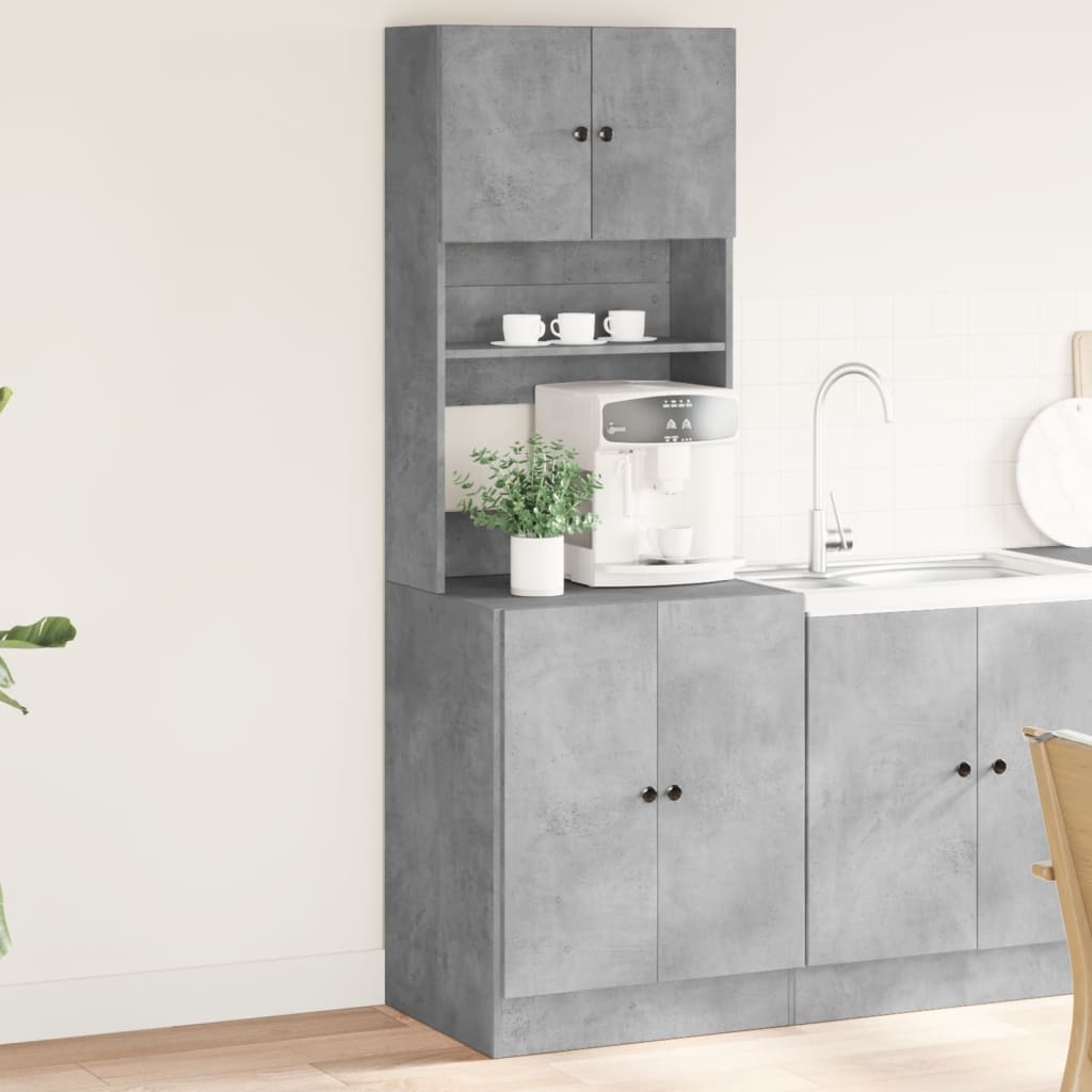 Kuchyňská Skříňka Betonově Šedá 60X50X180 Cm Kompozitní Dřevo