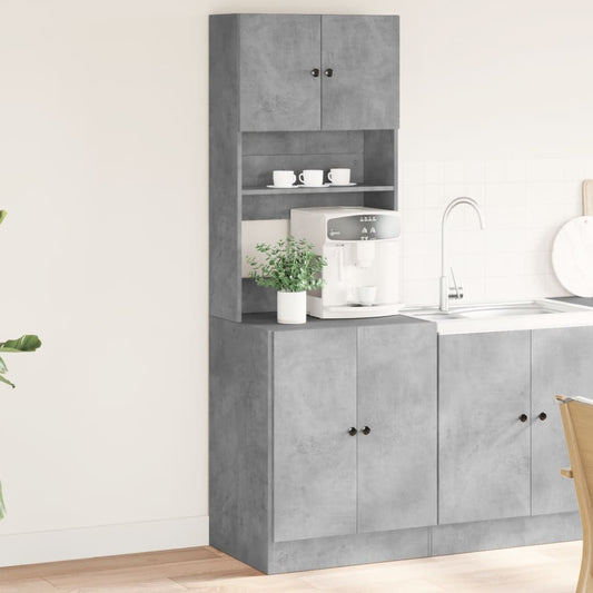 Kuchyňská Skříňka Betonově Šedá 60X50X180 Cm Kompozitní Dřevo