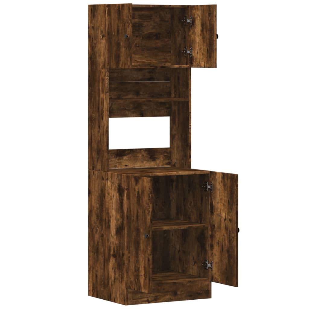 Kuchyňská Skříňka Kouřový Dub 60 X 50 X 180 Cm Kompozitní Dřevo