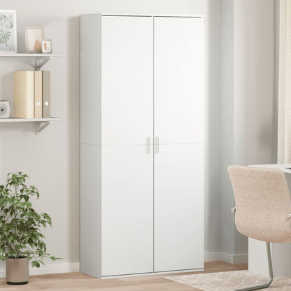 Skříň Highboard 80 X 35 X 180 Cm Kompozitní Dřevo