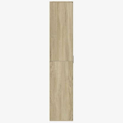 Skříň Highboard 80 X 35 X 180 Cm Kompozitní Dřevo