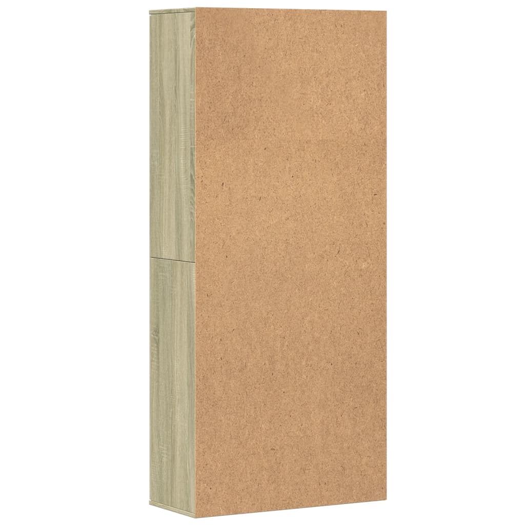 Skříň Highboard 80 X 35 X 180 Cm Kompozitní Dřevo