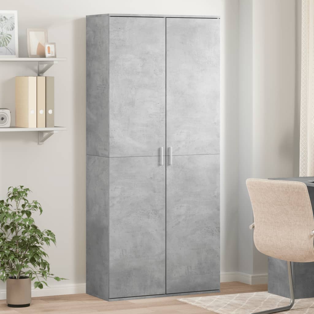 Skříň Highboard 80 X 35 X 180 Cm Kompozitní Dřevo