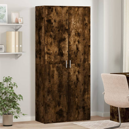 Skříň Highboard 80 X 35 X 180 Cm Kompozitní Dřevo