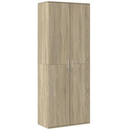 Skříň Highboard Dub Sonoma 70 X 35 X 180 Cm Kompozitní Dřevo