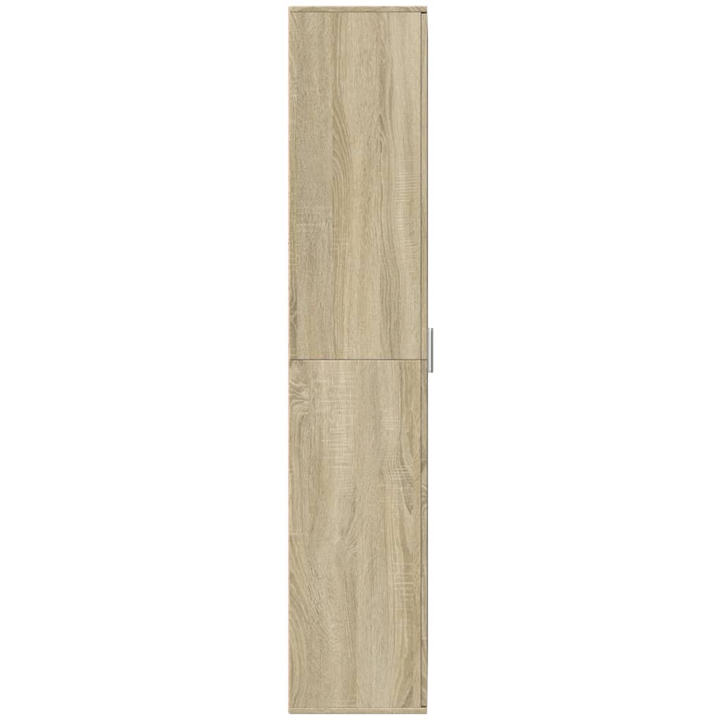 Skříň Highboard Dub Sonoma 70 X 35 X 180 Cm Kompozitní Dřevo