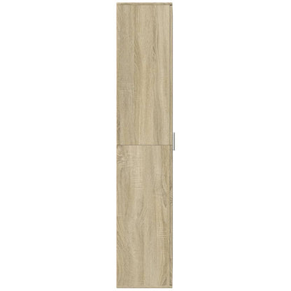 Skříň Highboard Dub Sonoma 70 X 35 X 180 Cm Kompozitní Dřevo