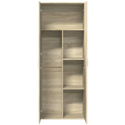 Skříň Highboard Dub Sonoma 70 X 35 X 180 Cm Kompozitní Dřevo