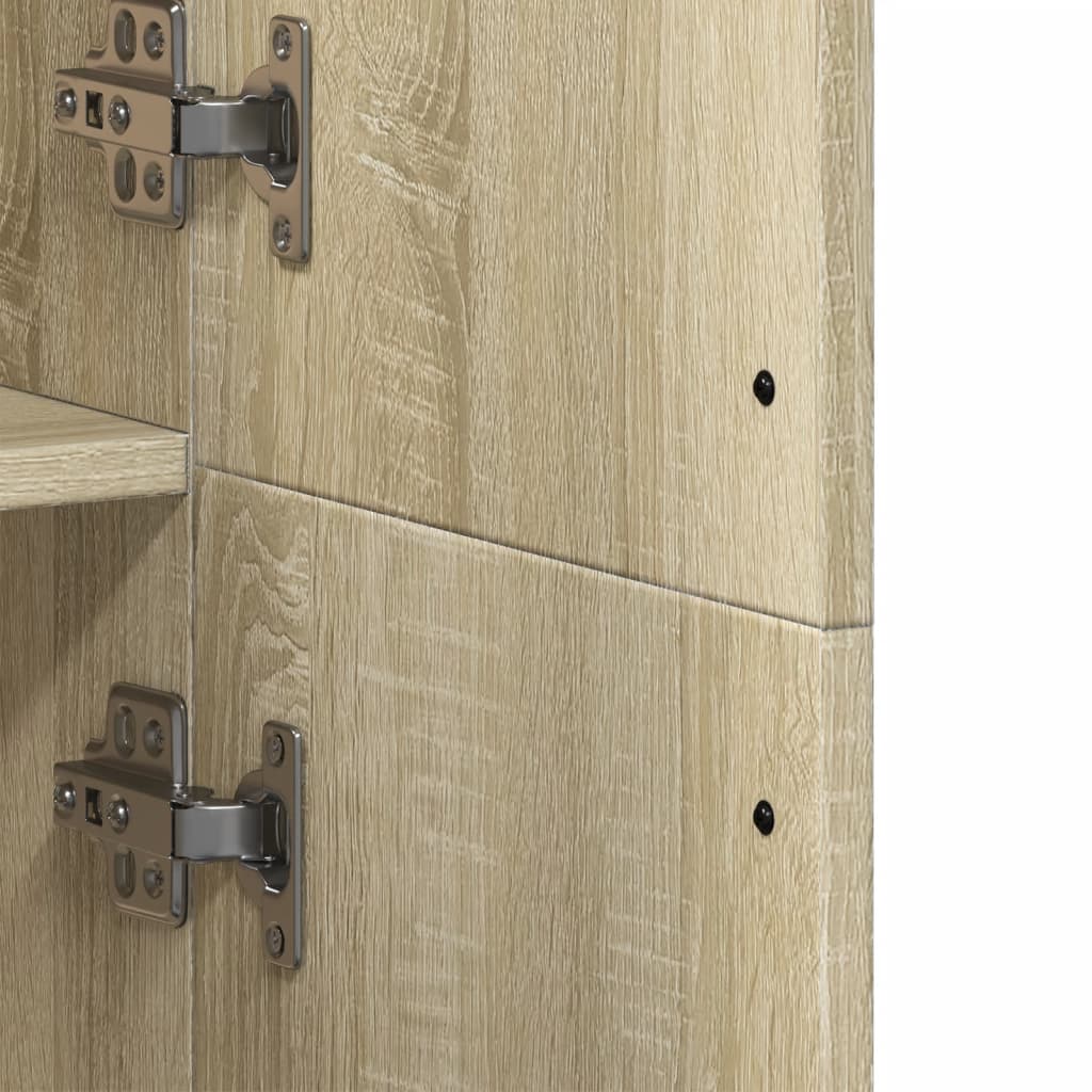 Skříň Highboard Dub Sonoma 70 X 35 X 180 Cm Kompozitní Dřevo