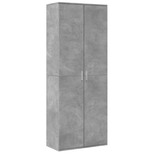 Skříň Highboard Betonově Šedá 70 X 35 X 180 Cm Kompozitní Dřevo