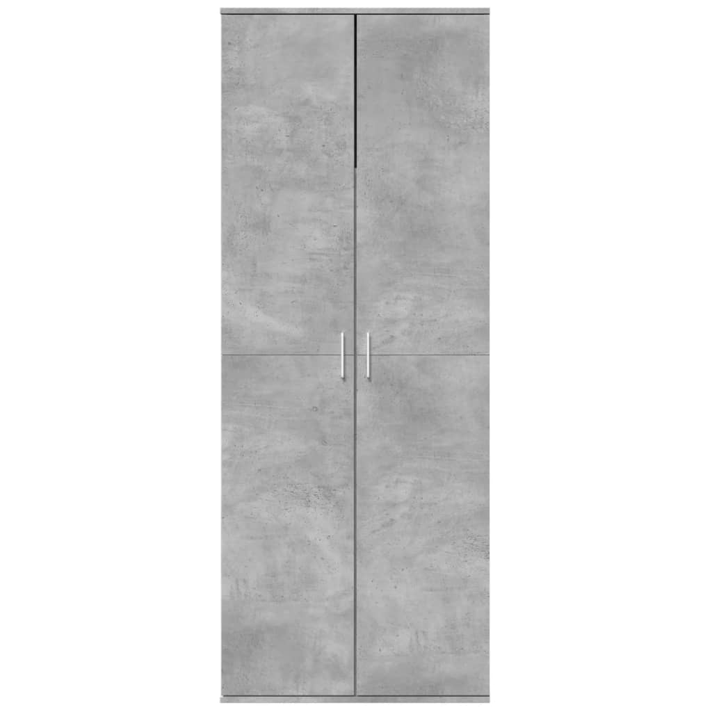 Skříň Highboard Betonově Šedá 70 X 35 X 180 Cm Kompozitní Dřevo