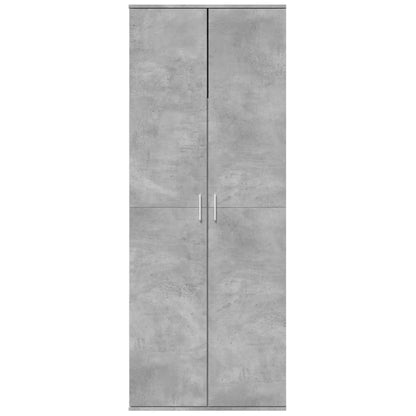 Skříň Highboard Betonově Šedá 70 X 35 X 180 Cm Kompozitní Dřevo