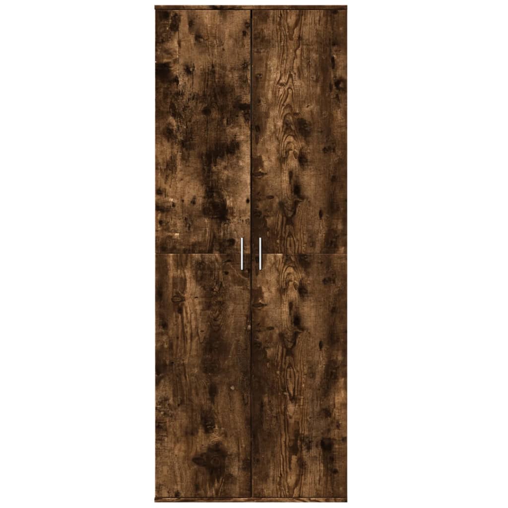 Skříň Highboard Kouřový Dub 70 X 35 X 180 Cm Kompozitní Dřevo