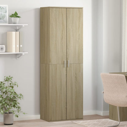 Skříň Highboard Dub Sonoma 60 X 35 X 180 Cm Kompozitní Dřevo