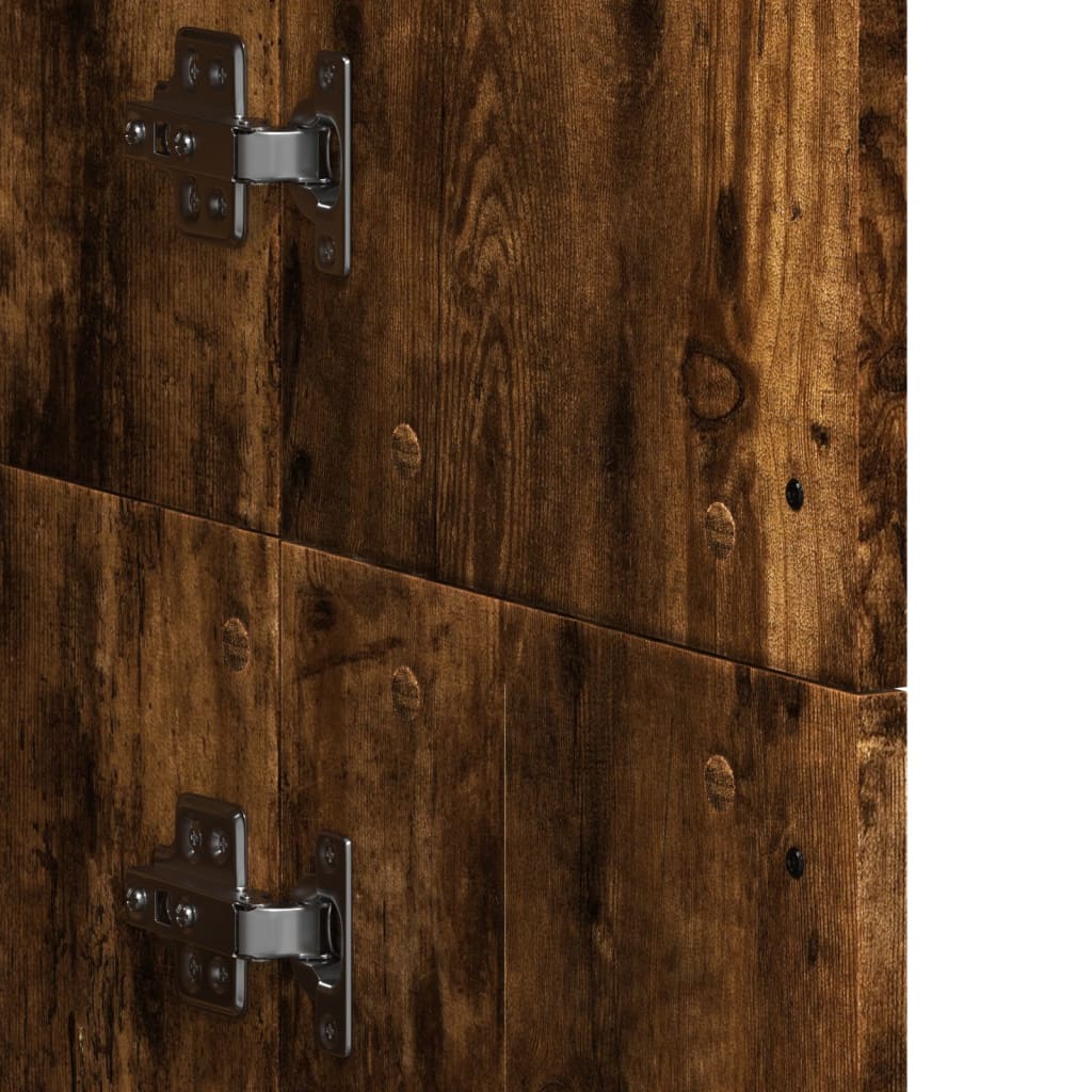 Skříň Highboard Dub Sonoma 60 X 35 X 180 Cm Kompozitní Dřevo