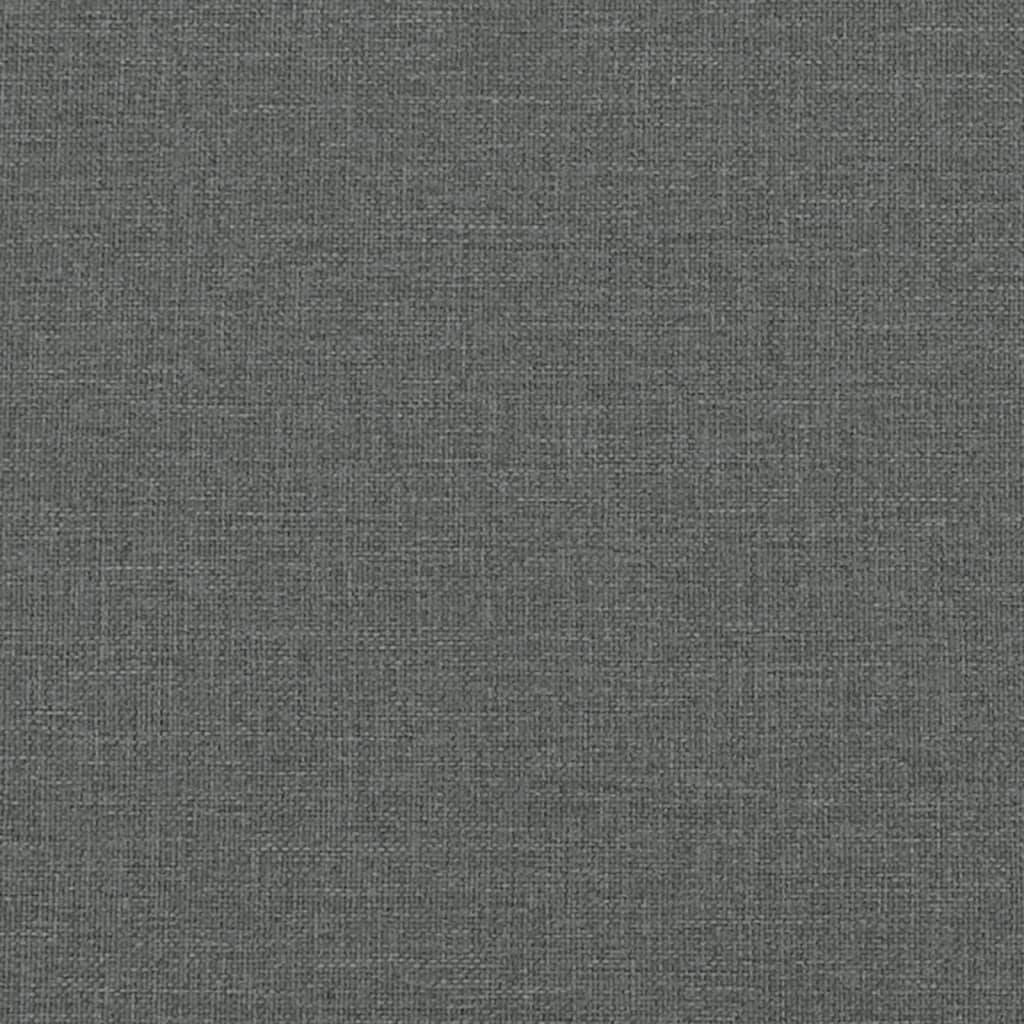 3Dílná Sedací Souprava Tmavě Šedá Textil
