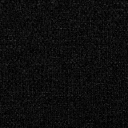 3Dílná Sedací Souprava Černá Textil
