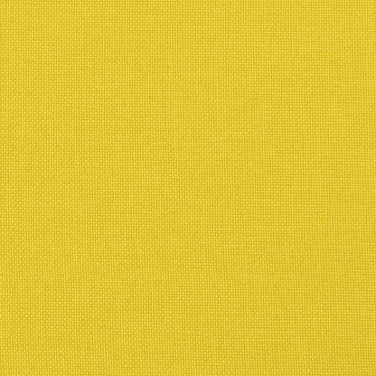4Dílná Sedací Souprava S Podnožkou Světle Žlutá Textil