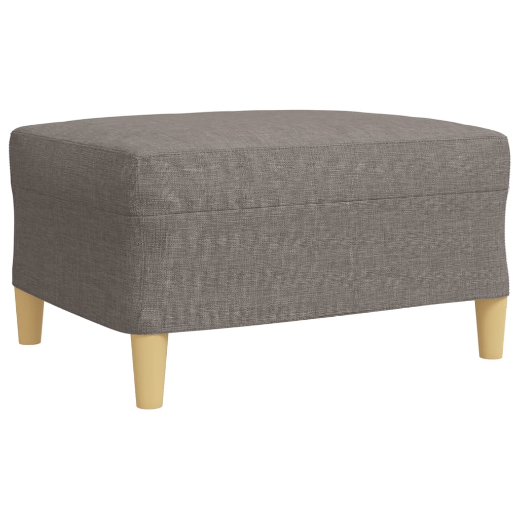 4Dílná Sedací Souprava S Podnožkou Taupe Textil