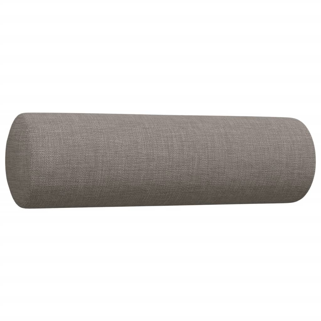 3Dílná Sedací Souprava S Polštáři Taupe Textil