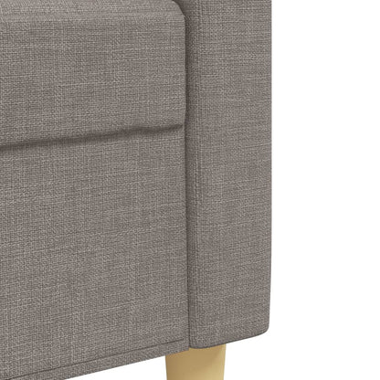 3Dílná Sedací Souprava S Polštáři Taupe Textil