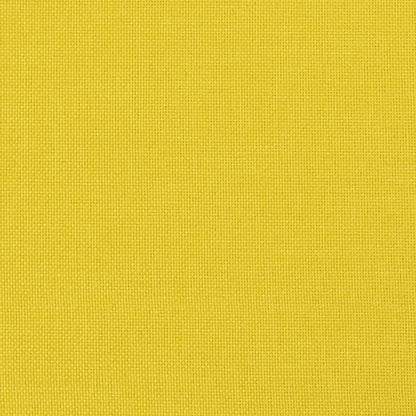 4Dílná Sedací Souprava S Podnožkou A Polštáři Žlutá Textil
