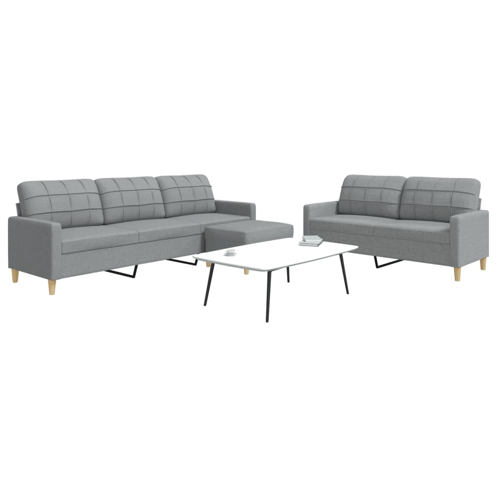 2Dílná Sedací Souprava Černá Textil