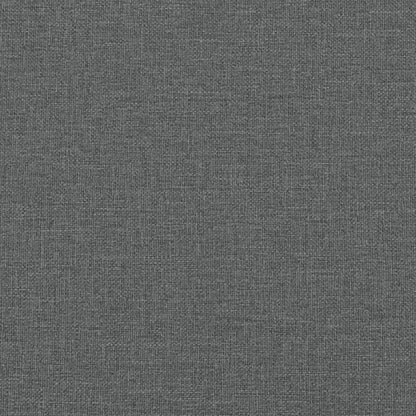 3Dílná Sedací Souprava S Podnožkou A Polštáři Tmavě Šedá Textil
