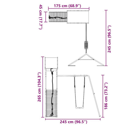 Dětské Hřiště Na Zahradu Masivní Borové Dřevo