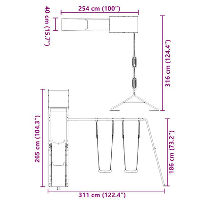 Dětské Hřiště Na Zahradu Masivní Borové Dřevo