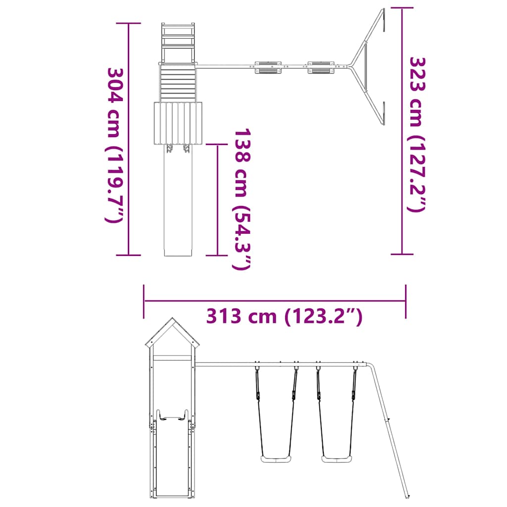 Dětské Hřiště Na Zahradu Impregnované Borové Dřevo