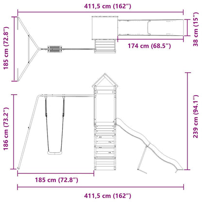Dětské Hřiště Na Zahradu Impregnované Borové Dřevo