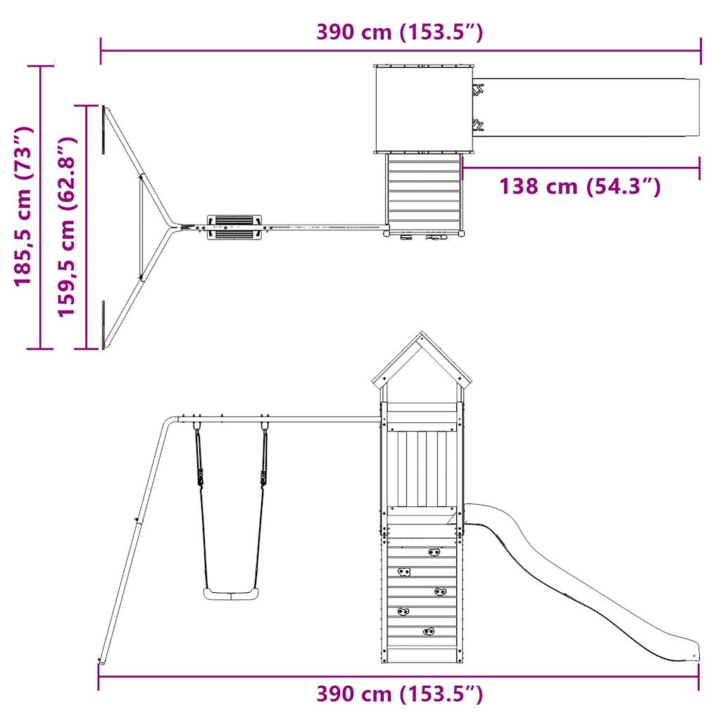 Dětské Hřiště Na Zahradu Impregnované Borové Dřevo