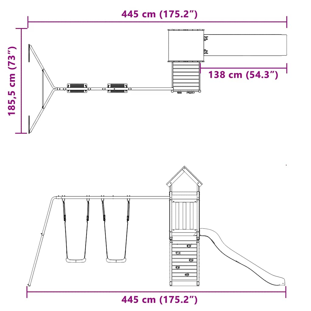 Dětské Hřiště Na Zahradu Impregnované Borové Dřevo