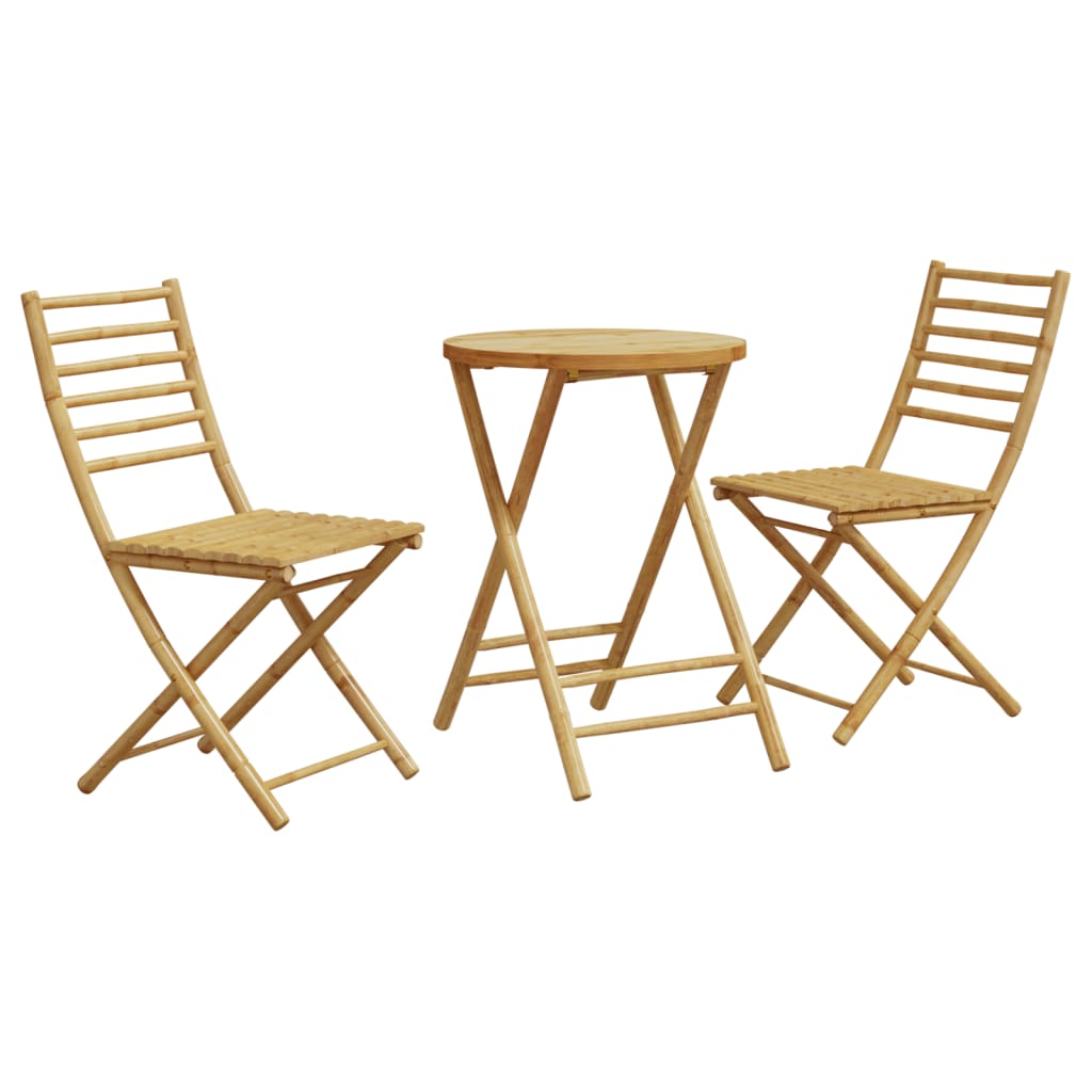 3Dílný Bistro Set Bambus