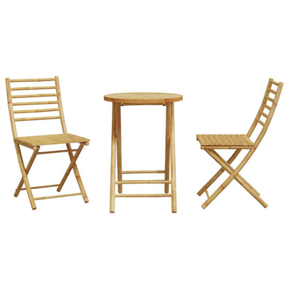 3Dílný Bistro Set Bambus