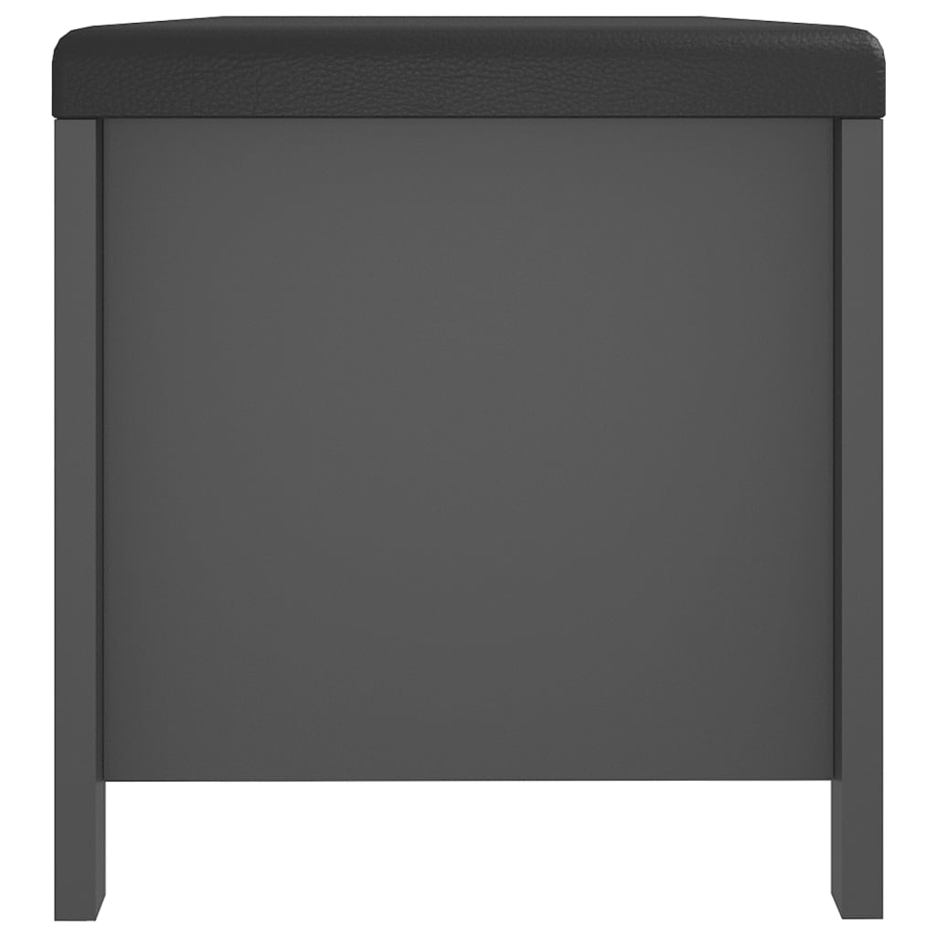 Úložný Box S Polštářem Šedý 105 X 40 X 45 Cm