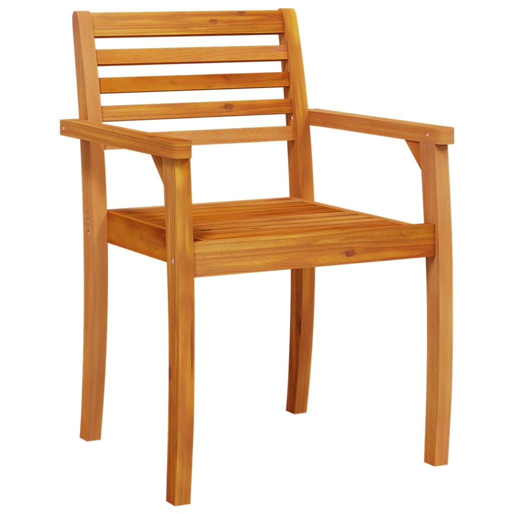 Zahradní Židle 8 Ks 59 X 55 X 85 Cm Masivní Akáciové Dřevo