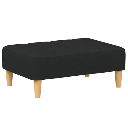 Podnožka Černá 77 X 55 X 31 Cm Textil