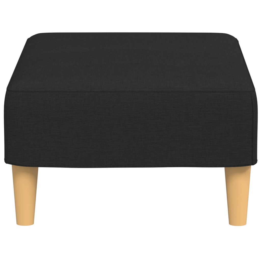 Podnožka Černá 77 X 55 X 31 Cm Textil