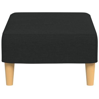 Podnožka Černá 77 X 55 X 31 Cm Textil