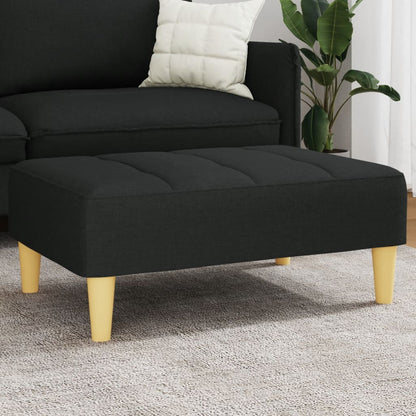 Podnožka Černá 77 X 55 X 31 Cm Textil