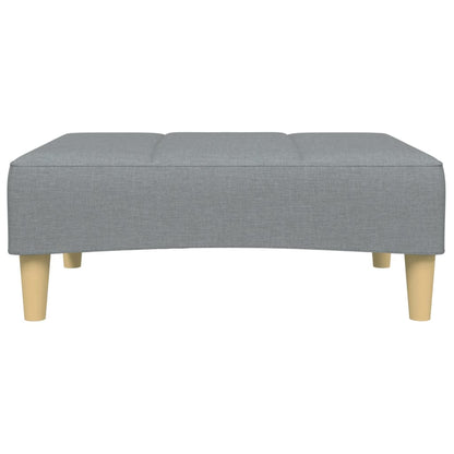 Podnožka Světle Šedá 77 X 55 X 31 Cm Textil