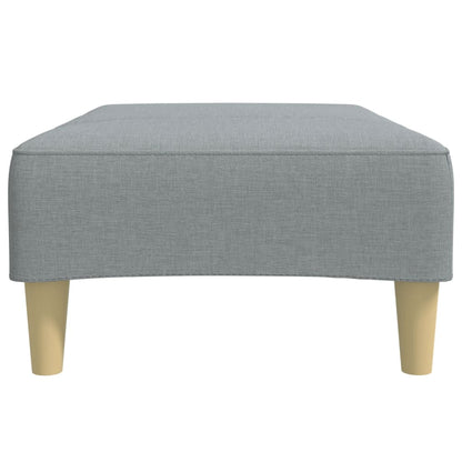 Podnožka Světle Šedá 77 X 55 X 31 Cm Textil