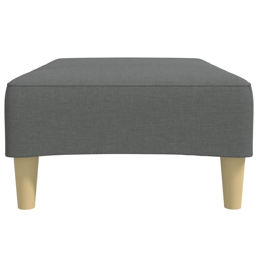 Podnožka Tmavě Šedá 77 X 55 X 31 Cm Textil