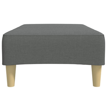 Podnožka Tmavě Šedá 77 X 55 X 31 Cm Textil