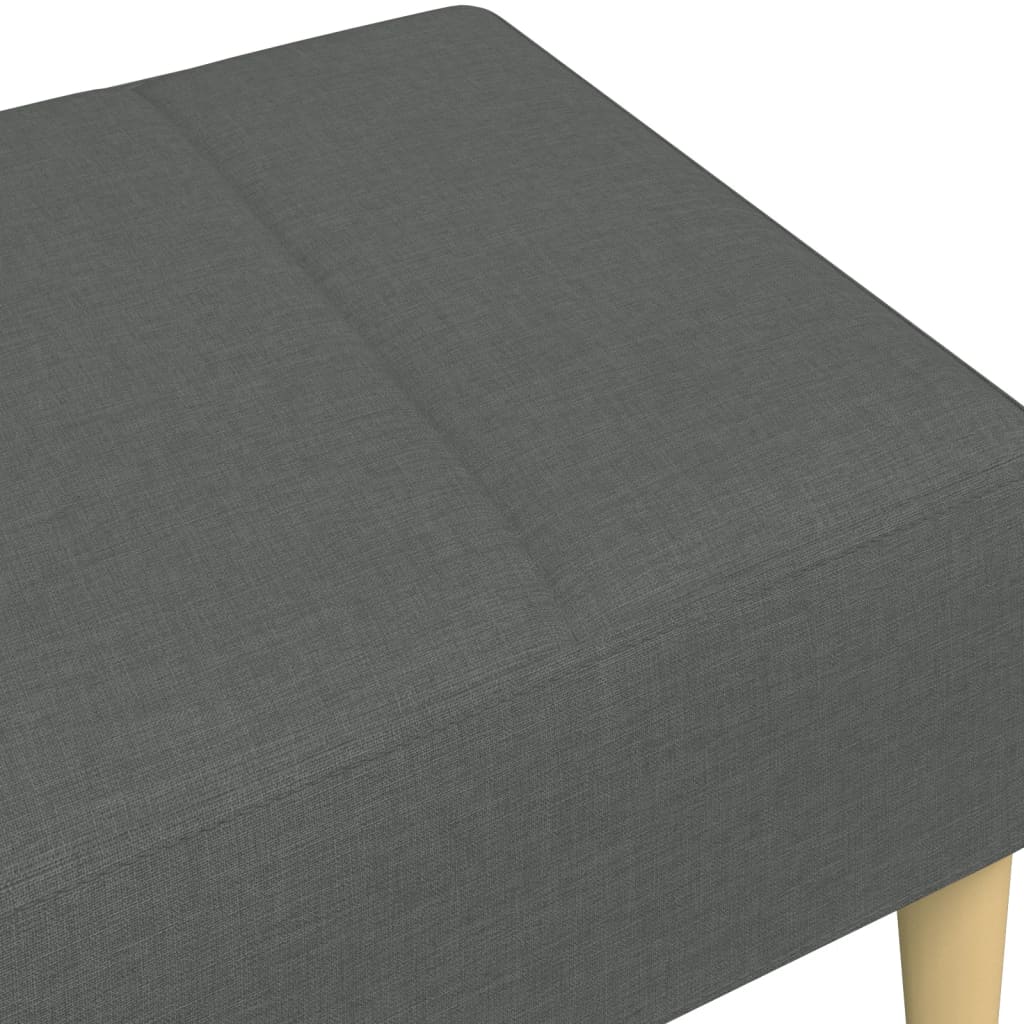Podnožka Tmavě Šedá 77 X 55 X 31 Cm Textil